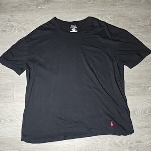Polo Ralph Lauren T Shirt Mens 2XL Black Crew Neck Short Sleeve Undershirt